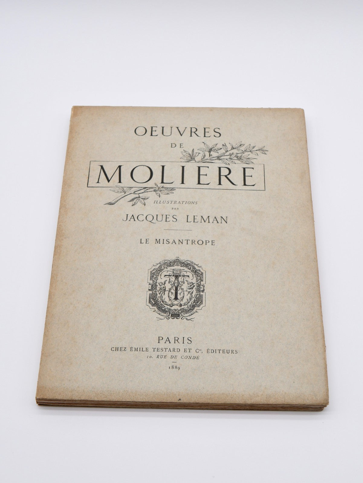 Molière, Œuvres, 16 Vols — Antique Illustrated French Deluxe Set