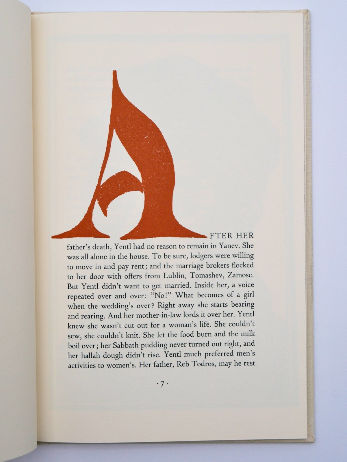 Isaac Bashevis Singer, Yentl the Yeshiva Boy, 1983 — Limited Signed Illustrated Edition