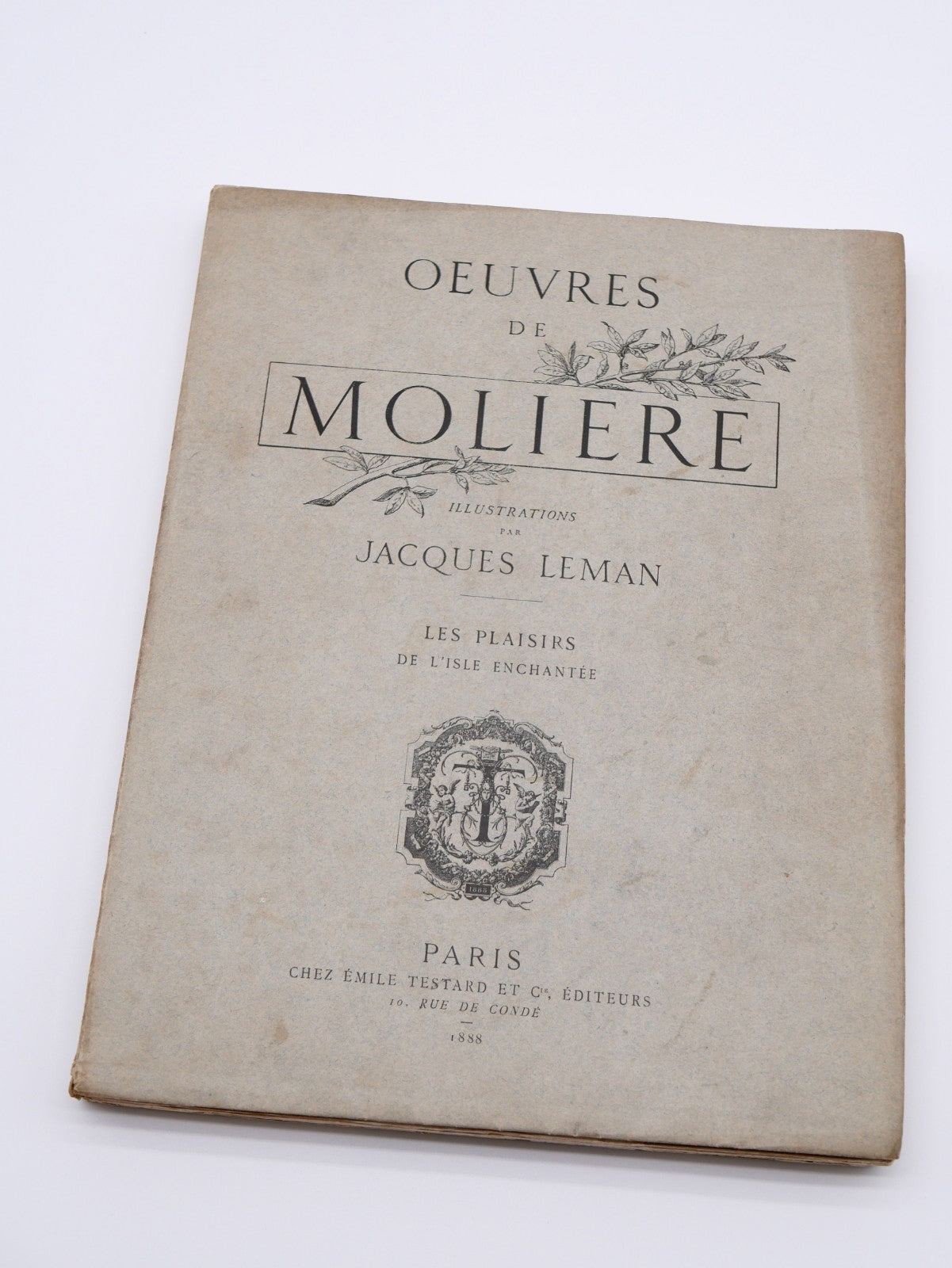 Molière, Œuvres, 16 Vols — Antique Illustrated French Deluxe Set