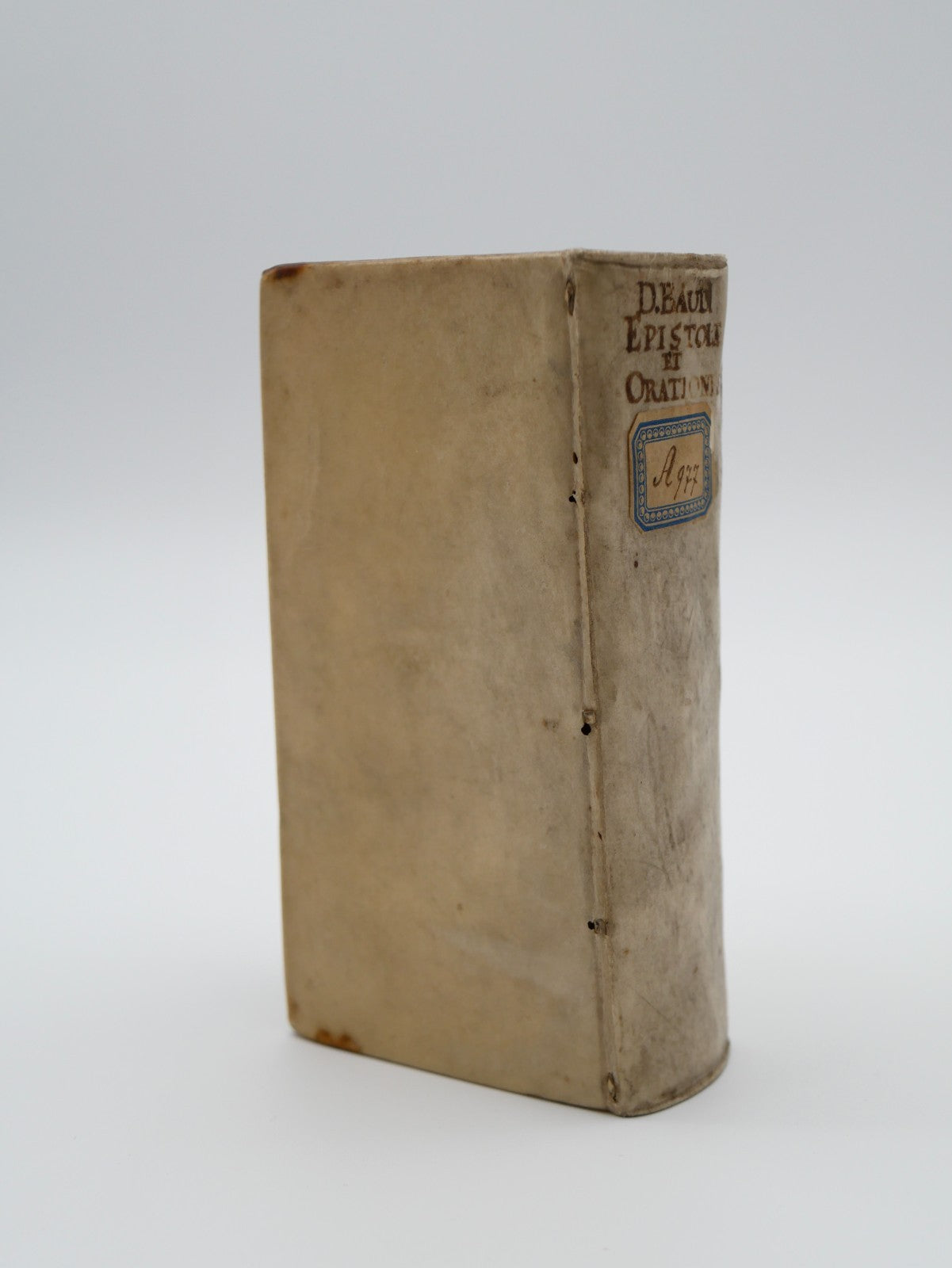 Baudius, Epistolae et Orationes, Editio Nova, 1642 — Janssonius, Vellum (Salloch Copy)