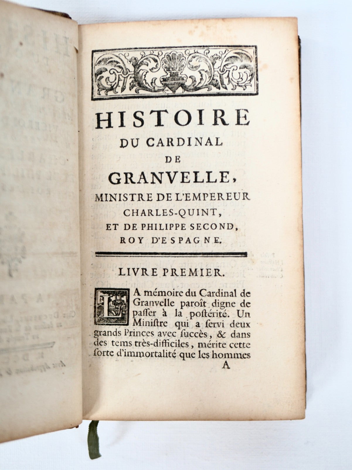 Cardinal Granvelle — Habsburg Biography, 1761 — First Edition (Brooker Provenance)