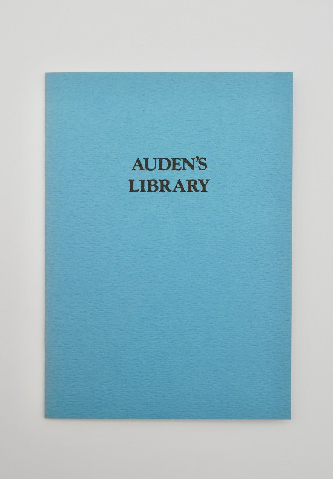 Auden's Library, 1975 — Robert A. Wilson, with Signed Letter to Auden (Critic Whitehead)