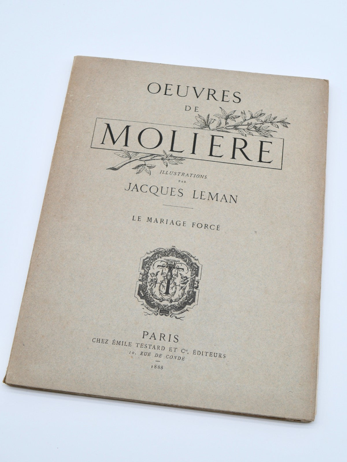 Molière, Œuvres, 16 Vols — Antique Illustrated French Deluxe Set