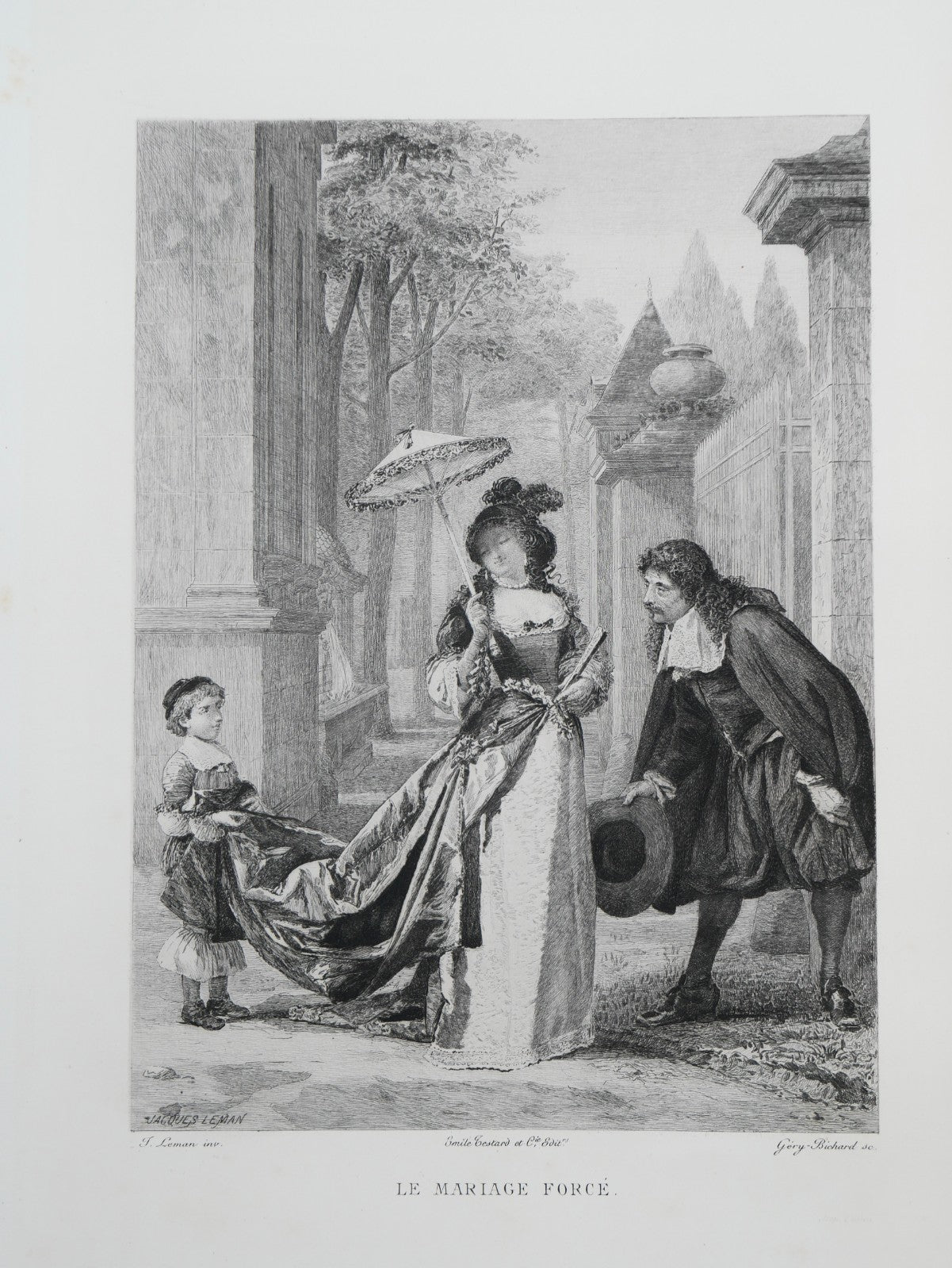 Molière, Œuvres, 16 Vols — Antique Illustrated French Deluxe Set