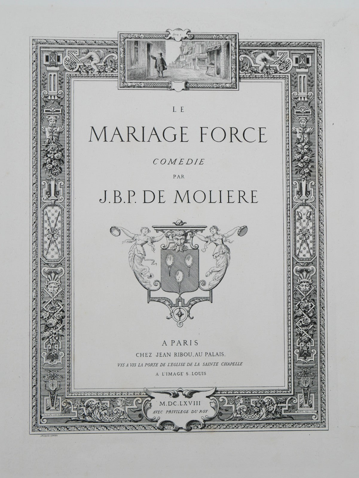 Molière, Œuvres, 16 Vols — Antique Illustrated French Deluxe Set
