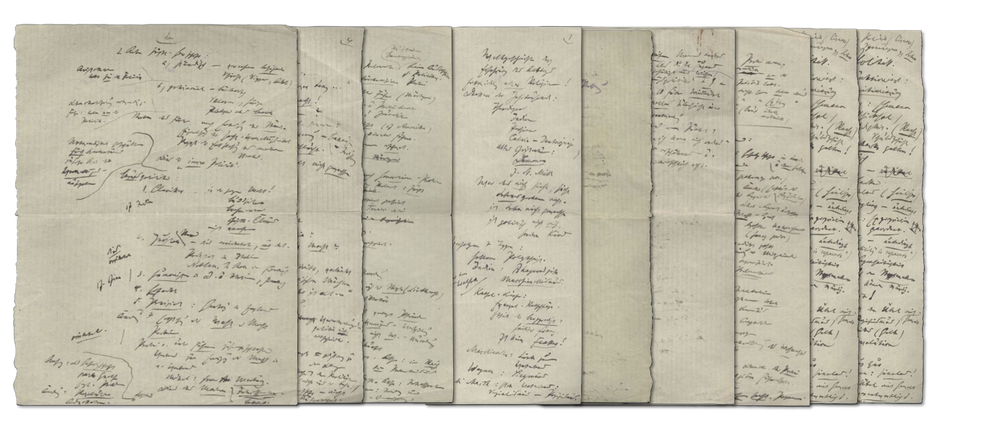 Max Weber’s eight autograph leaves for “Politik als Beruf”, 1919 — the keyword manuscript, from the Heribert Tenschert Collection