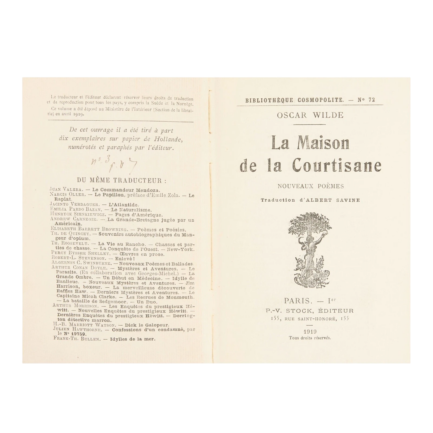 Oscar Wilde’s La Maison de la Courtisane