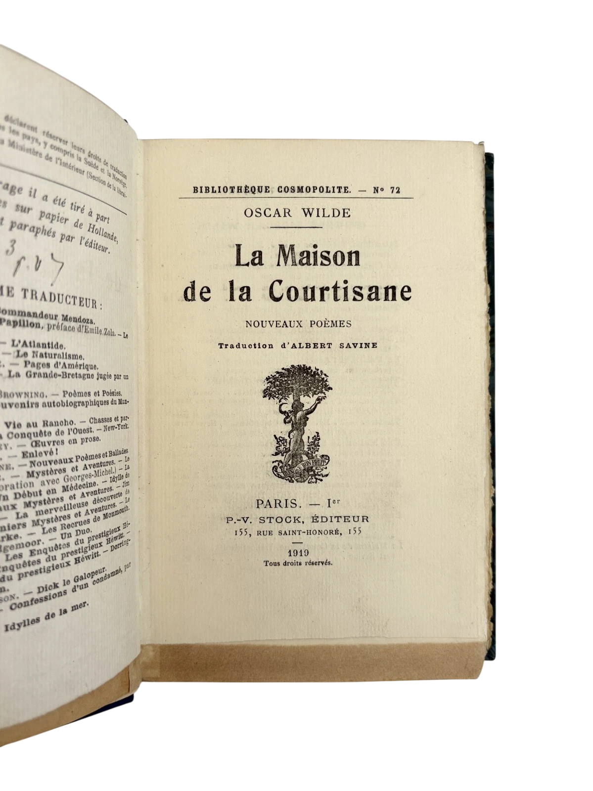 Oscar Wilde’s La Maison de la Courtisane