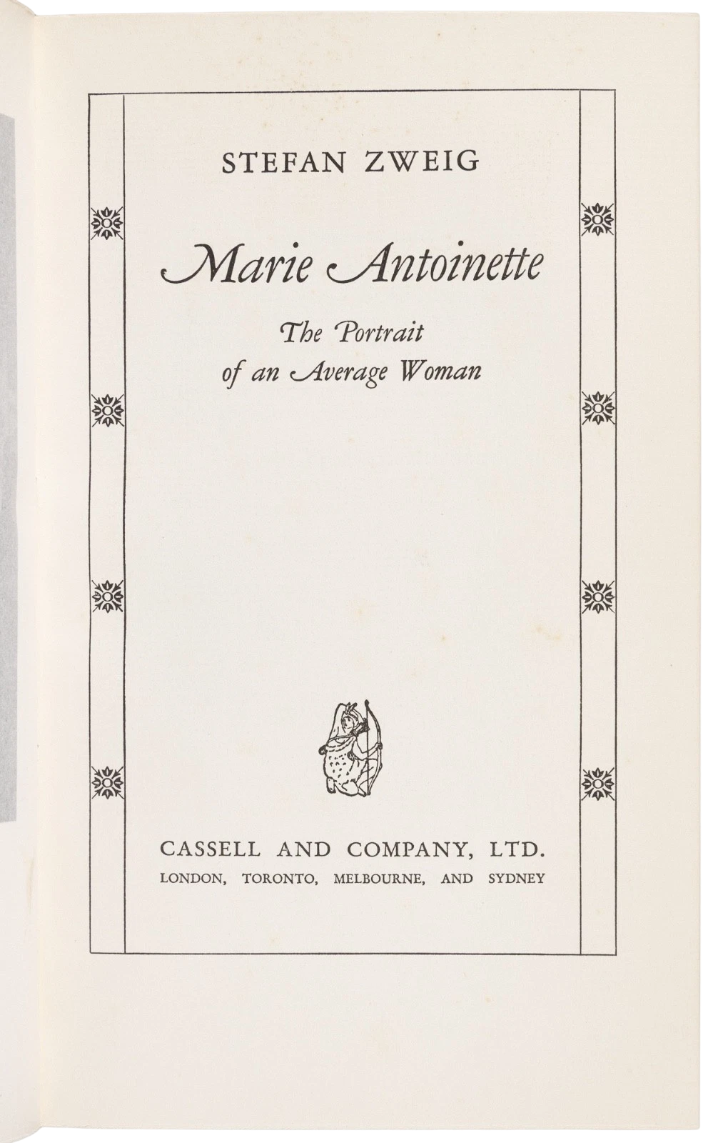 First English Edition of Stefan Zweig’s Marie Antoinette in a Bayntun-Riviere Binding